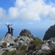 celebrating arrival at peak number 3 - Fountain Peak