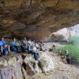 Enjoying tea in Postern cave